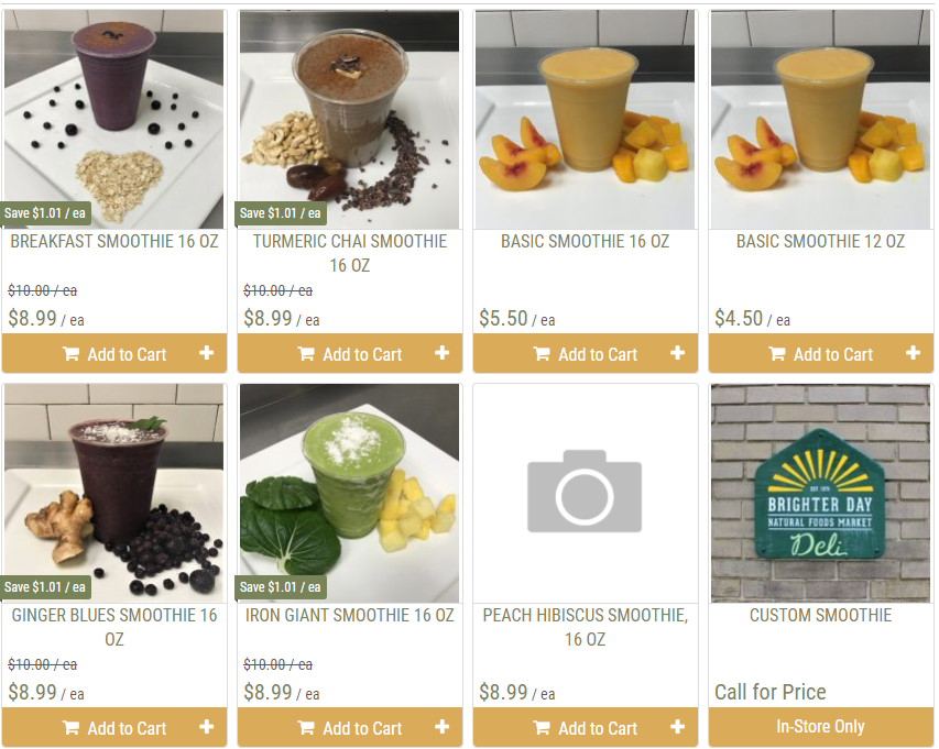 Click to order smoothies online